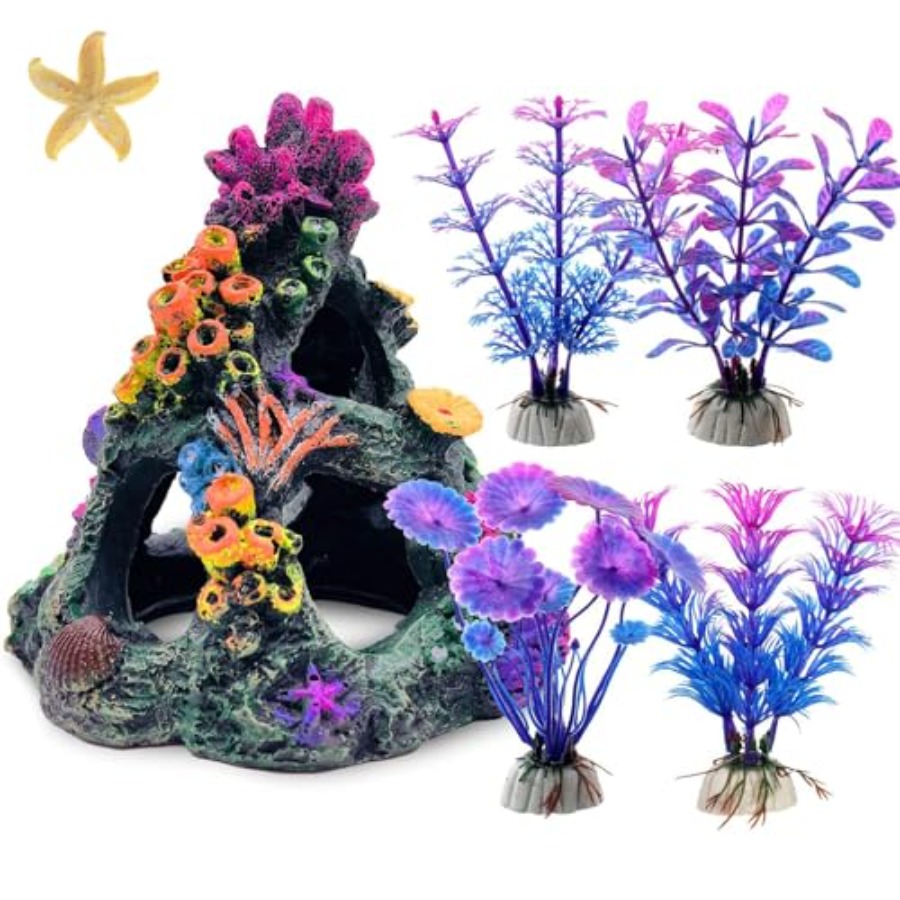 Aquarium Planting - Fish Tank Decoration Set, Aquarium Decor
