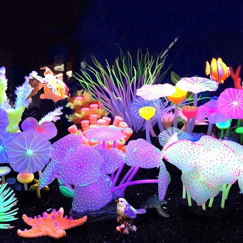 Silicone Glowing Landscape Art - огляд і ціна Aquarium Plant Live