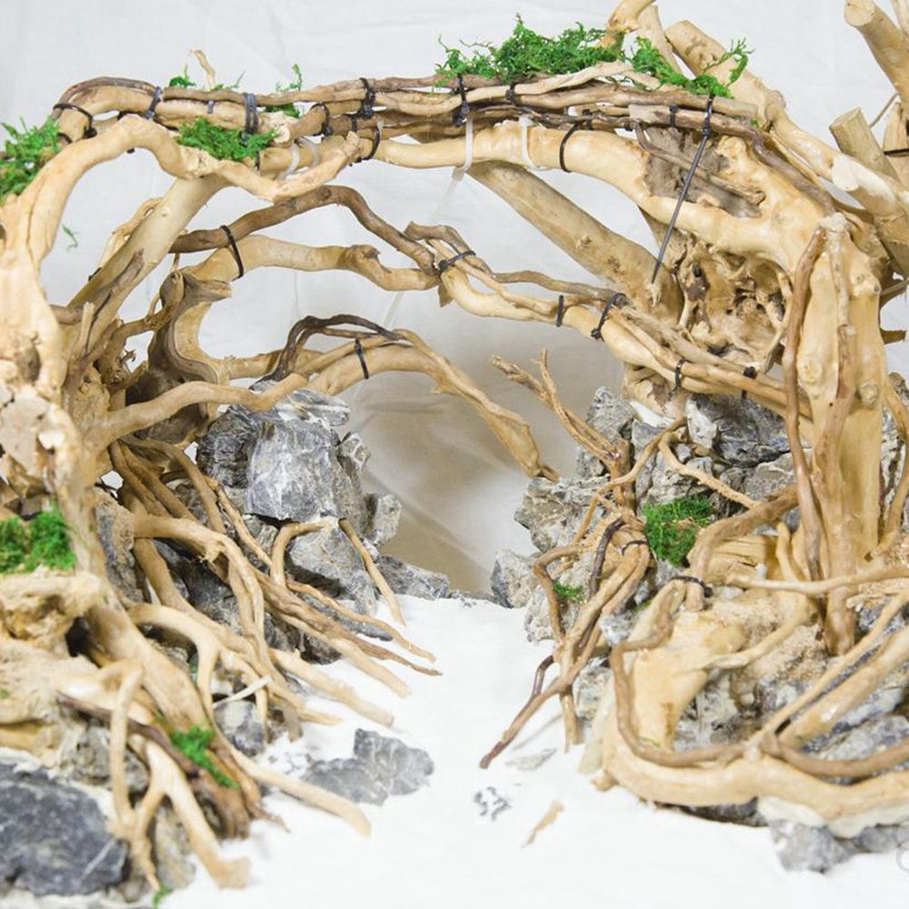 N1N Wood Reptile Tank Backgrou - огляд і ціна Aquarium Planted Background