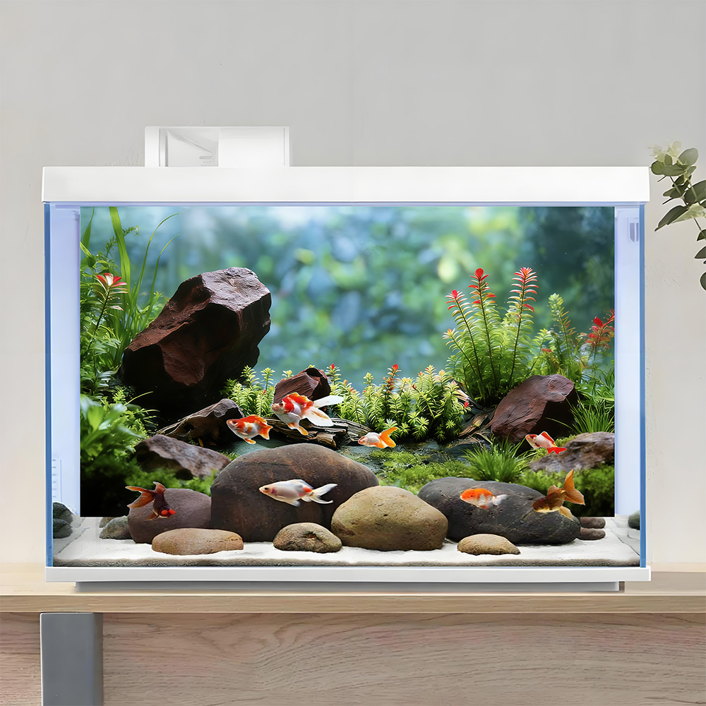 Red water plants，Fish tank bac - огляд і ціна Aquarium Planted Background