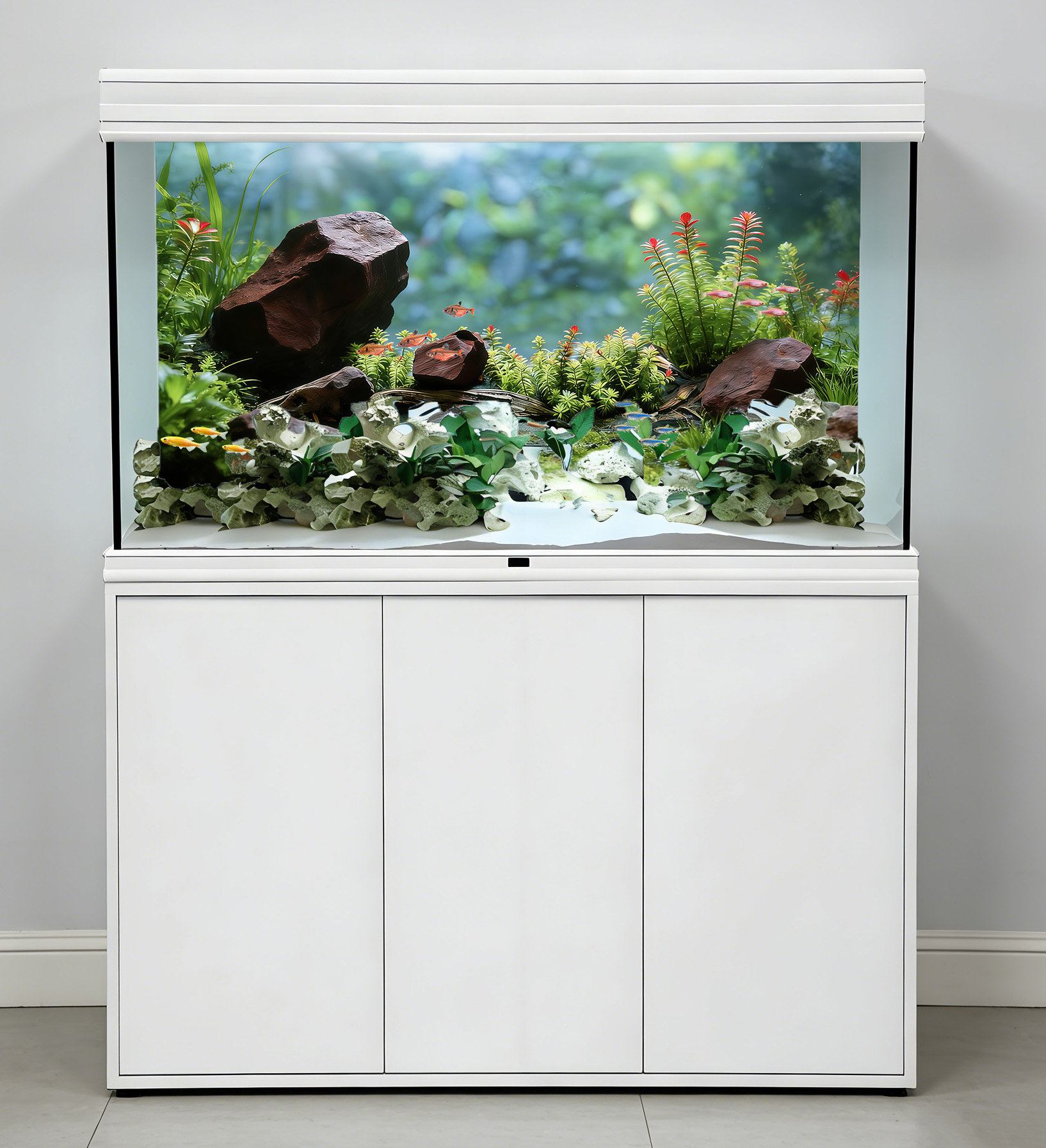 Red water plants，Fish tank bac - огляд і ціна Aquarium Planted Background