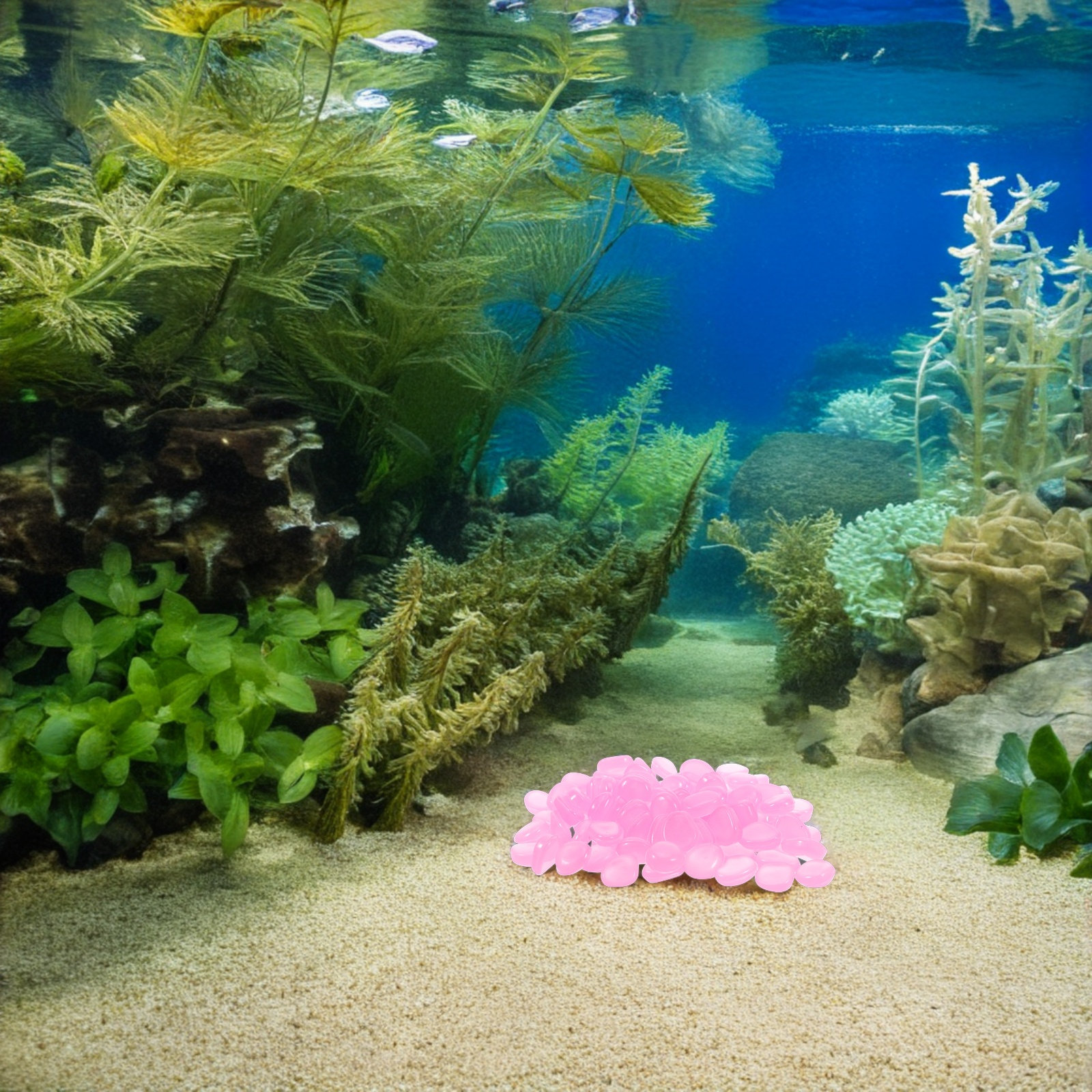 400Pcs Night Glow Stones Lumin - огляд і ціна Aquarium Planted Fish Tank