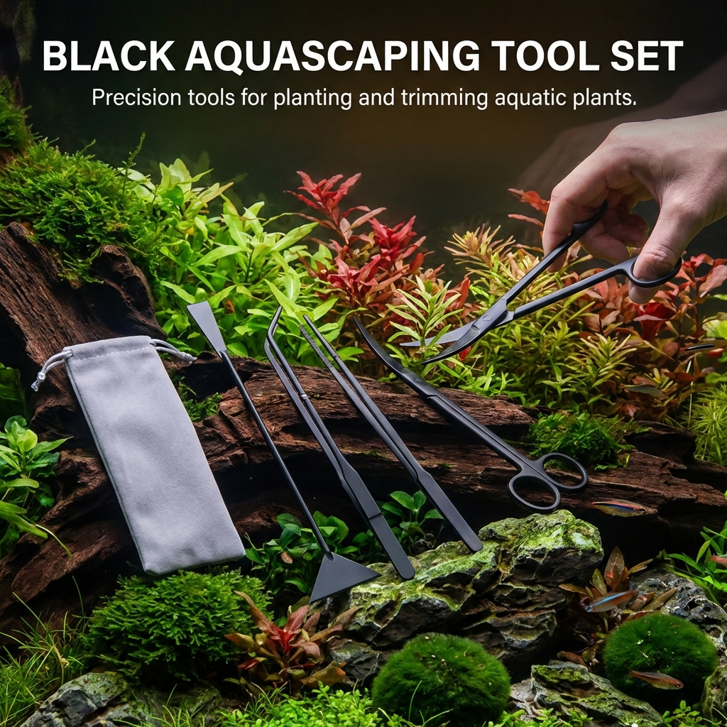 Stainless Steel Aquarium Tools - огляд і ціна Planted Aquarium Cleaning Kit