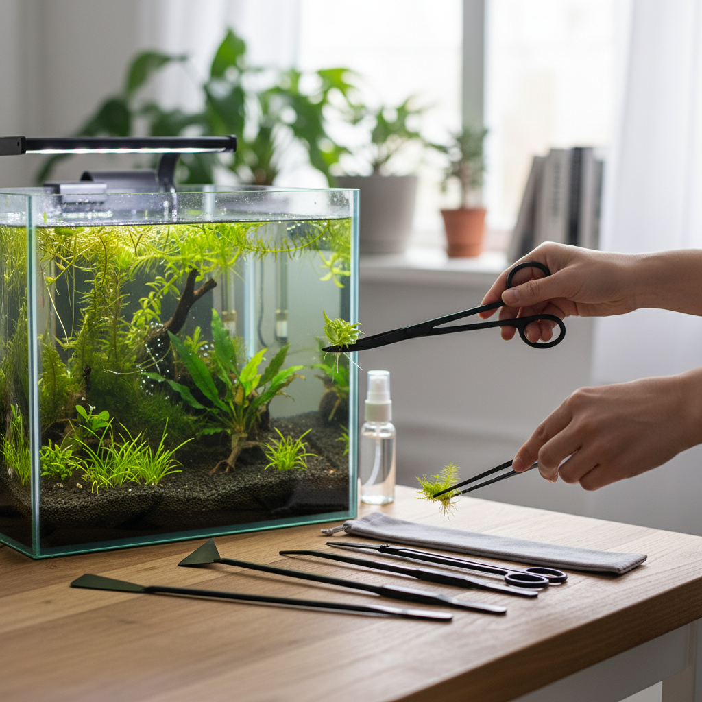 Stainless Steel Aquarium Tools - огляд і ціна Planted Aquarium Cleaning Kit