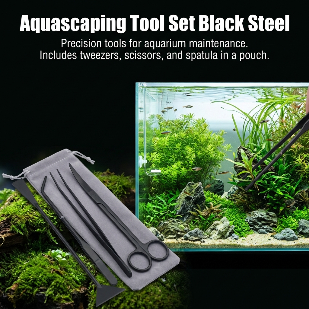 Stainless Steel Aquarium Tools - огляд і ціна Planted Aquarium Cleaning Kit