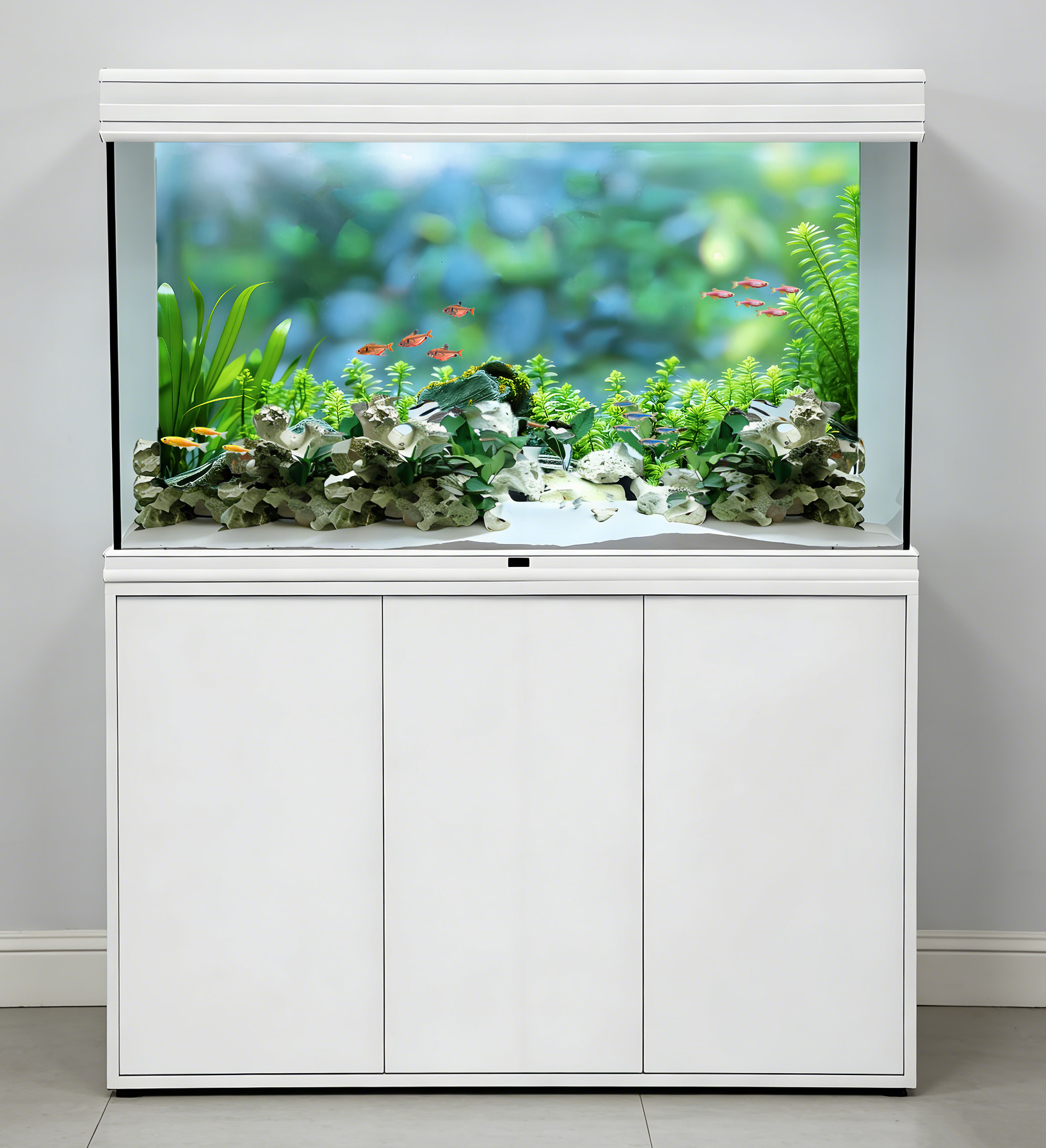 Rock and aquatic plants,Fish t - огляд і ціна Aquarium Planted Background