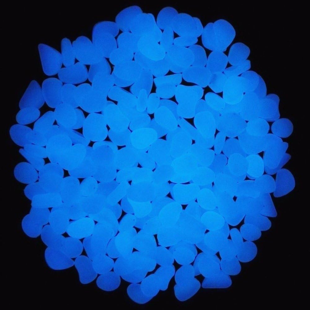 Fish Tank Rocks Glow Blue Pebb - огляд і ціна Aquarium Planting