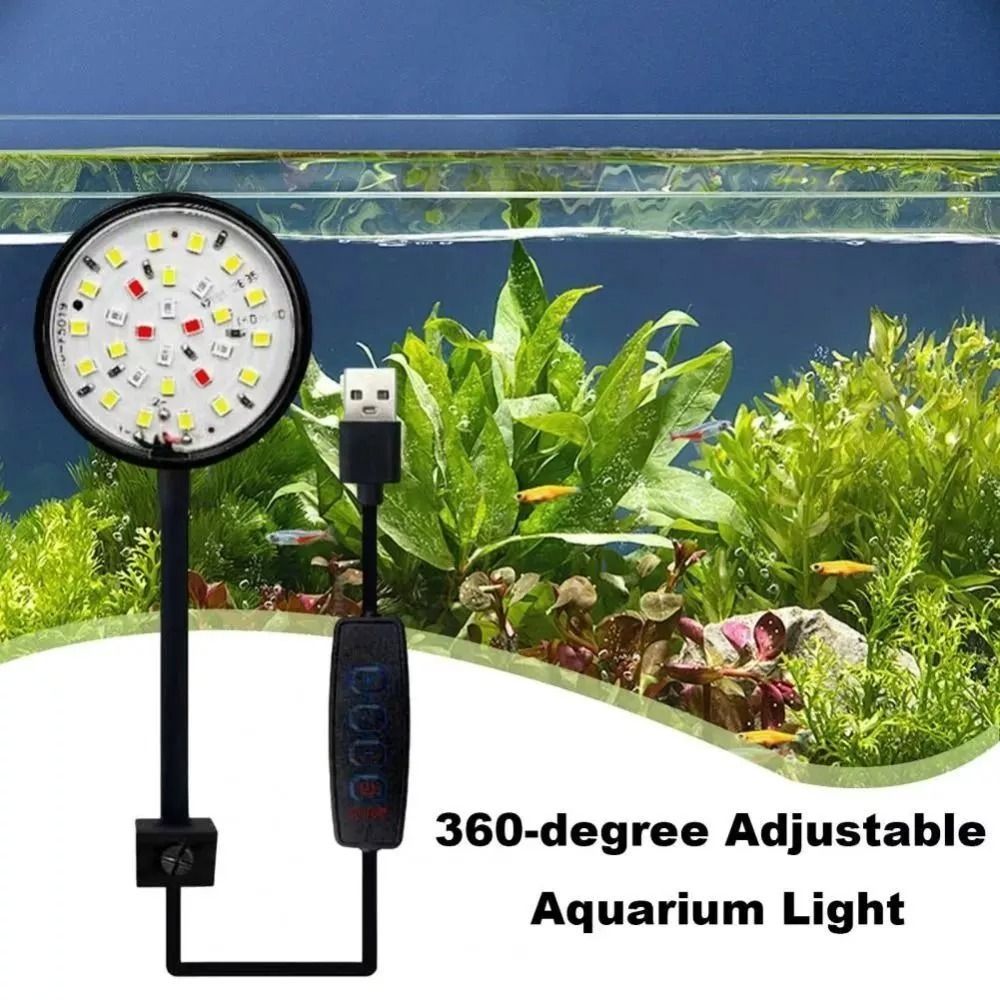New Mini Fish Tank Clip Lamp 5 - огляд і ціна Aquarium Plant Live