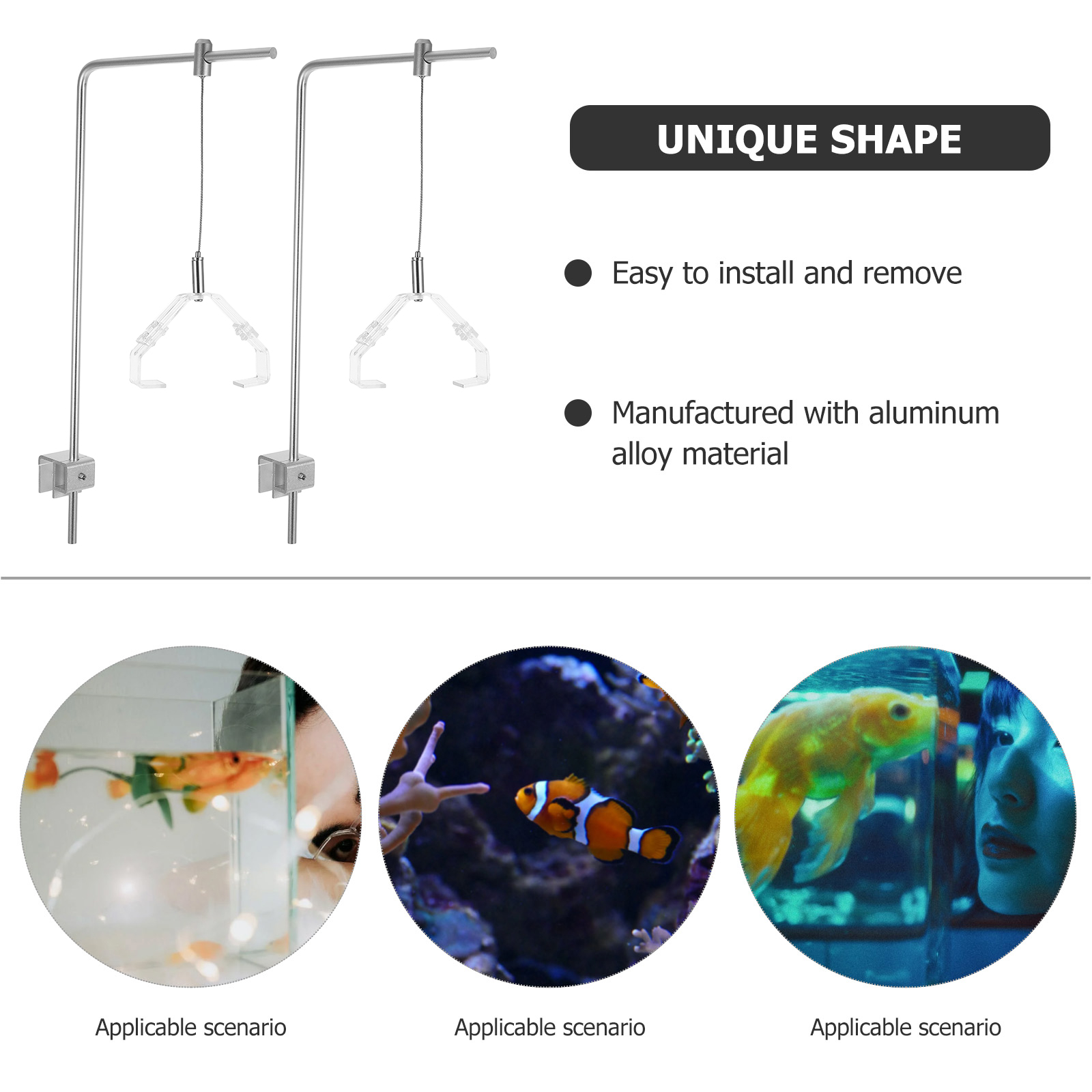 2pcs Aquarium Light Holder Wit - огляд і ціна Aquarium Planted Fish Tank