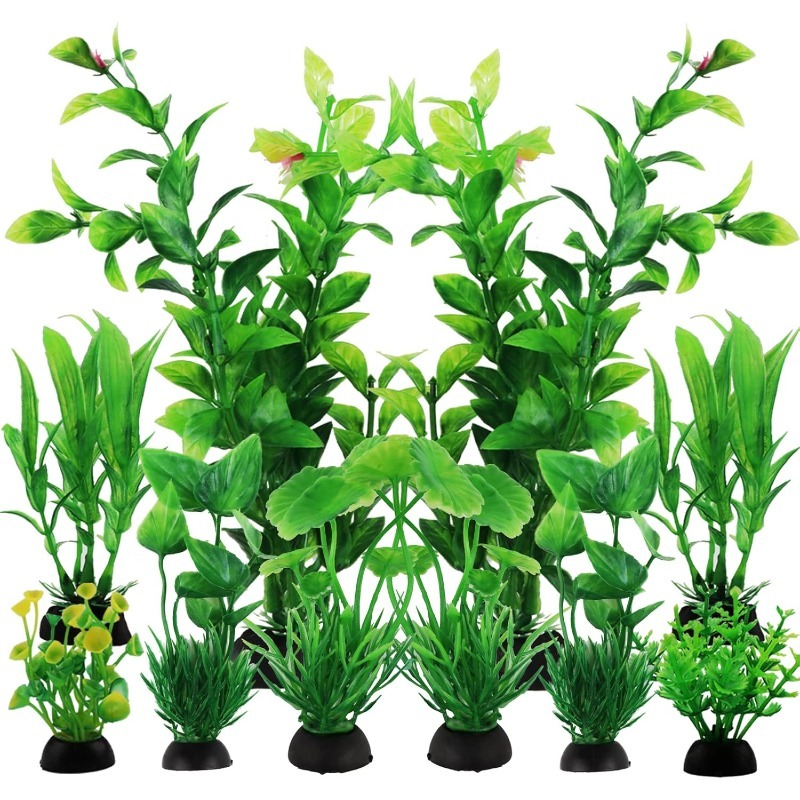 10/20Pcs Artificial Aquarium P - огляд і ціна Aquarium Planted Fish Tank