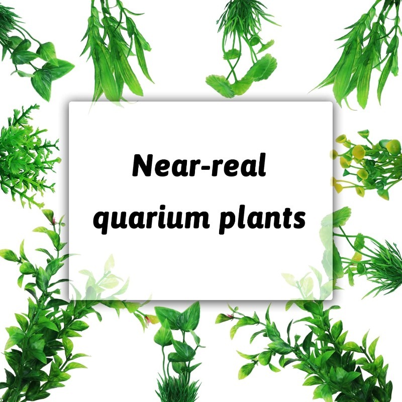 10/20Pcs Artificial Aquarium P - огляд і ціна Aquarium Planted Fish Tank