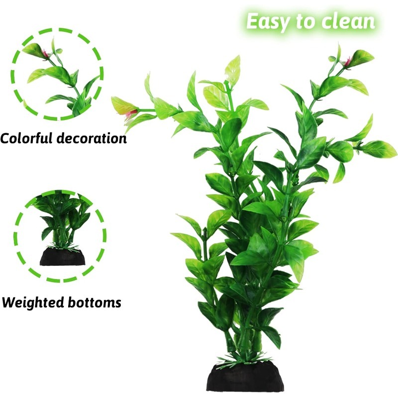 10/20Pcs Artificial Aquarium P - огляд і ціна Aquarium Planted Fish Tank