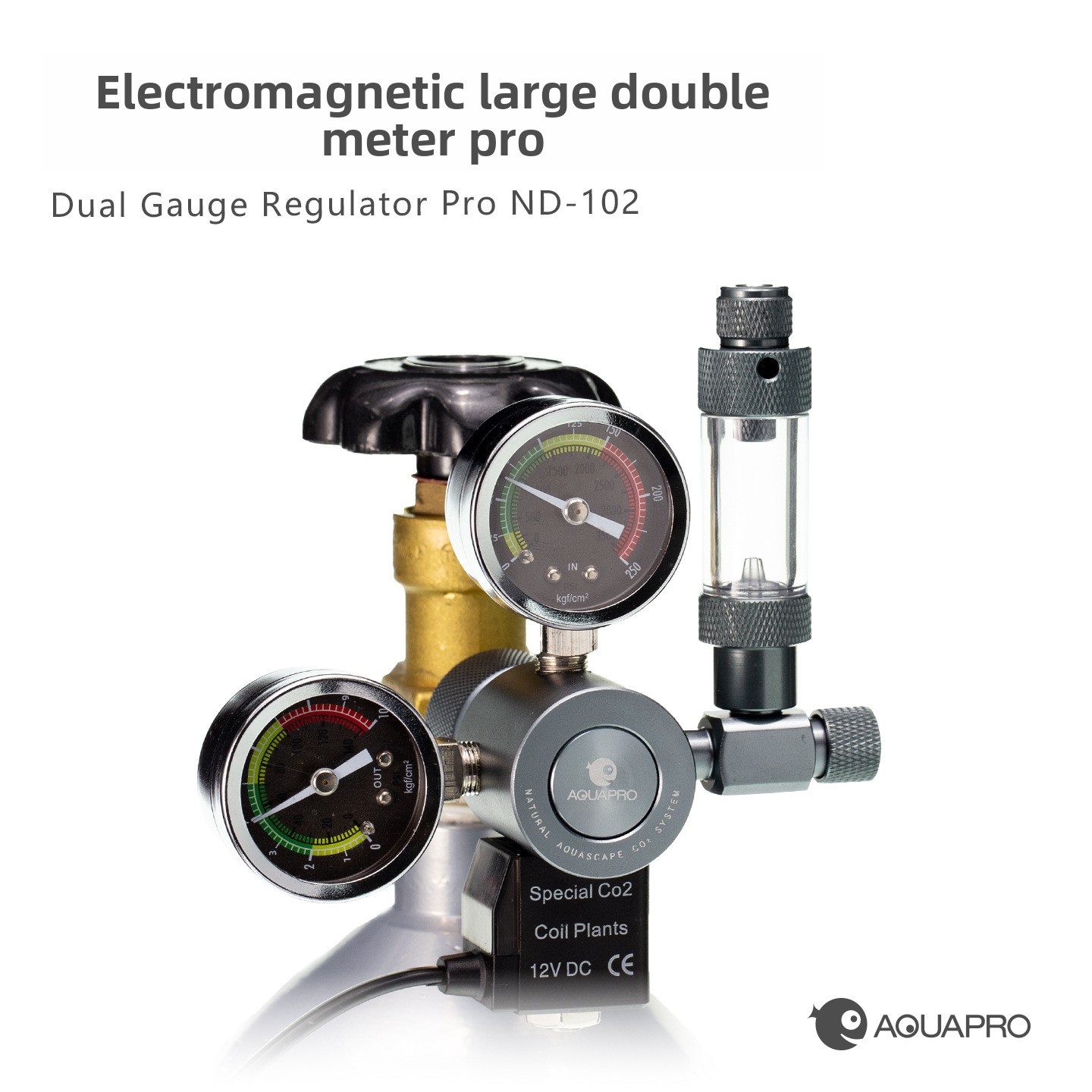 AQUAPRO Solenoid Dual Gauge CO - огляд і ціна Aquarium Plant Uk