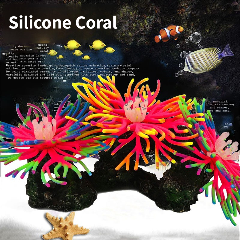 Underwater Silicone Coral Arti - огляд і ціна Aquarium Planted Background